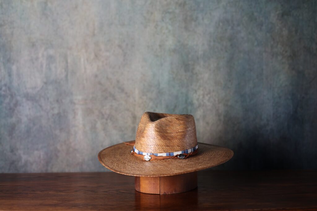 Toast Braided Palm Safari Straw Hat