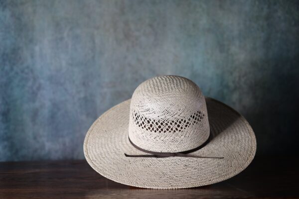Jute Flat Brim Western Straw Hat
