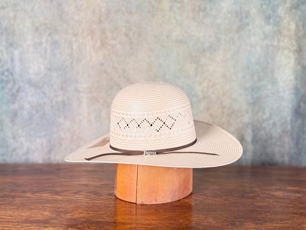 20X Shantung Ivory Tan Straw Hat