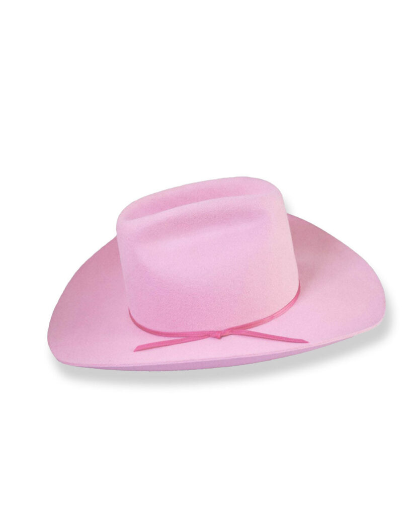 Structured Pink Classic Felt Hat