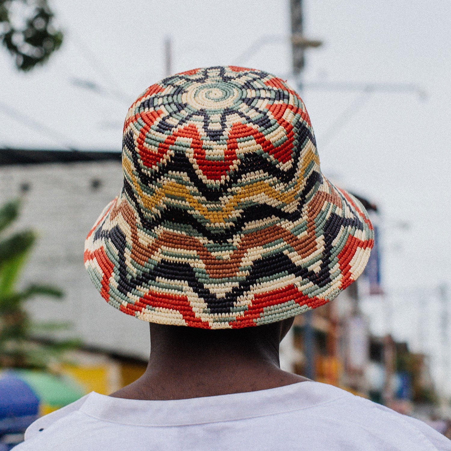 Sculpted Handwoven Toquilla Straw Bucket Hat