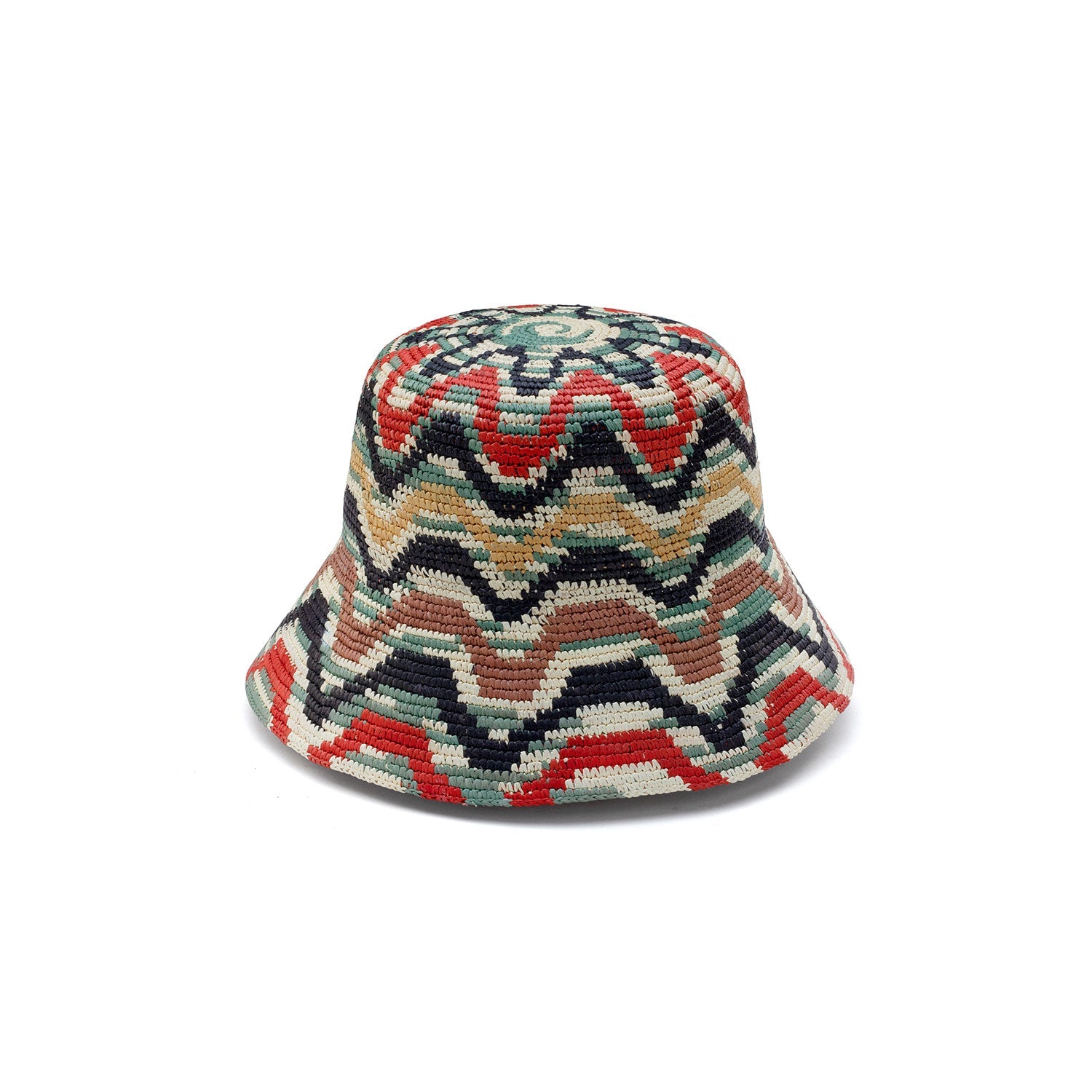 Sculpted Handwoven Toquilla Straw Bucket Hat