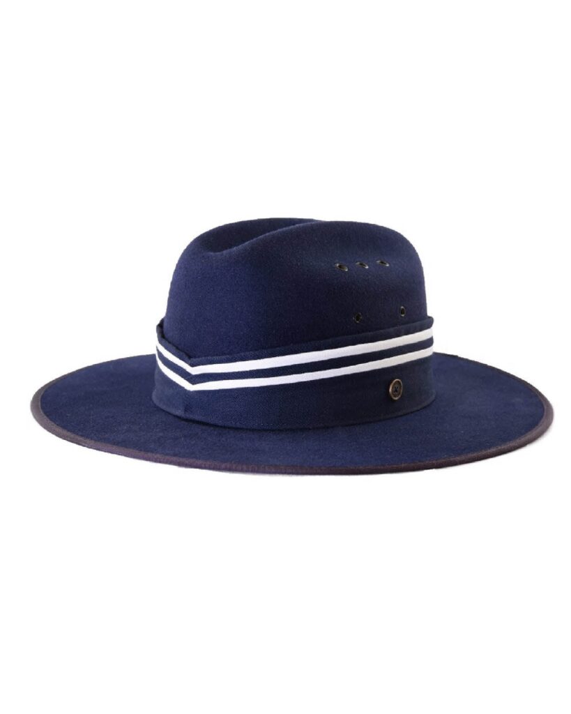 Structured Navy Classic Felt Hat