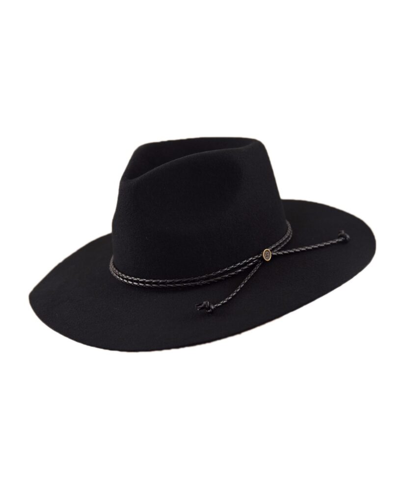 Relaxed Black Classic Felt Hat