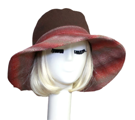 Wide Brim Wool Hat with Flexible Wide Brim